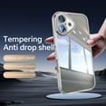 thumbnail image 6 of Allytechgroup iPhone 16 Case, Shockproof Bumper Slim Fit Clear Back Cover with Camera Lens Protector - Anti-Scratch Phone Case for Apple iPhone 16, White, 6 of 6
