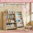 thumbnail image 4 of Bel Ark 4-Tier Kids Bookshelf and Toy Storage, Book Shelf for Kids Rooms, Wooden bookcase for Toddler Children  - Idea Gifts for Boys and Girls (Oak), 4 of 10
