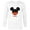White, variant on Mickey Mouse Icon Shorts Dad Birthday Father’s Day - Long Sleeve T-Shirt for Men - Customized-White