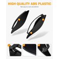 thumbnail image 3 of PBYMT Deflectores de aire laterales carenado parabrisas lateral negro deflectores de viento ajustables compatibles para Harley Electra Glide Street Glide Tri Glide Ultra Limited carenado lateral 2014-, 3 of 5