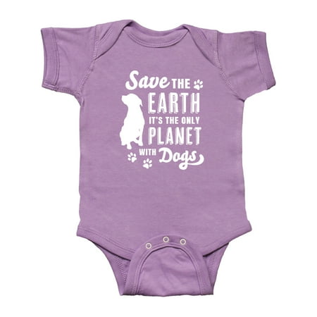 

Inktastic Save the Earth It s the Only Planet with Dogs with Pawprints Gift Baby Boy or Baby Girl Bodysuit