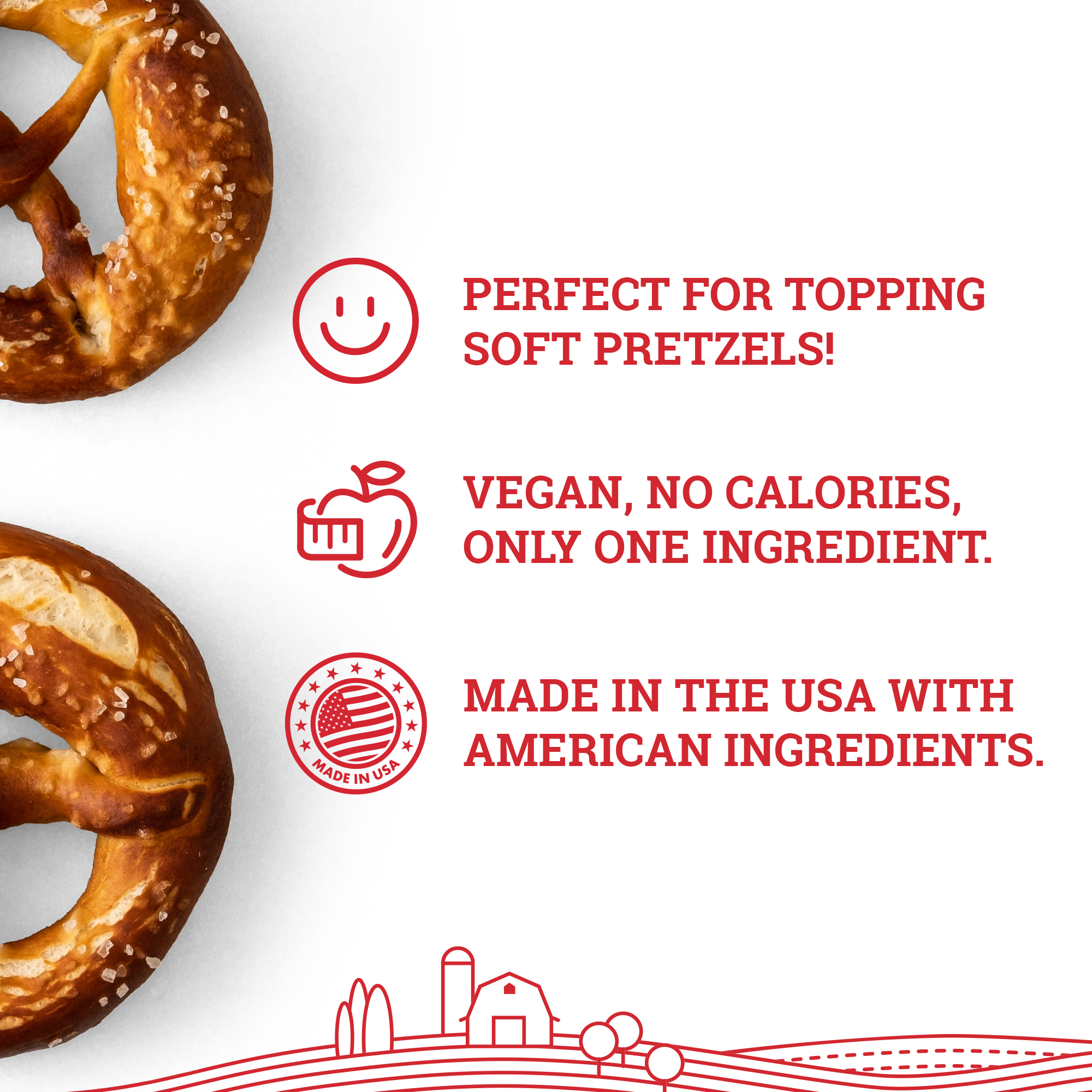Hoosier Hill Farm Coarse Pretzel Salt, 5 lb Jar