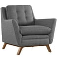 thumbnail image 3 of Modway Beguile Living Room Set Upholstered Fabric Set of 2 in Gray, 3 of 6