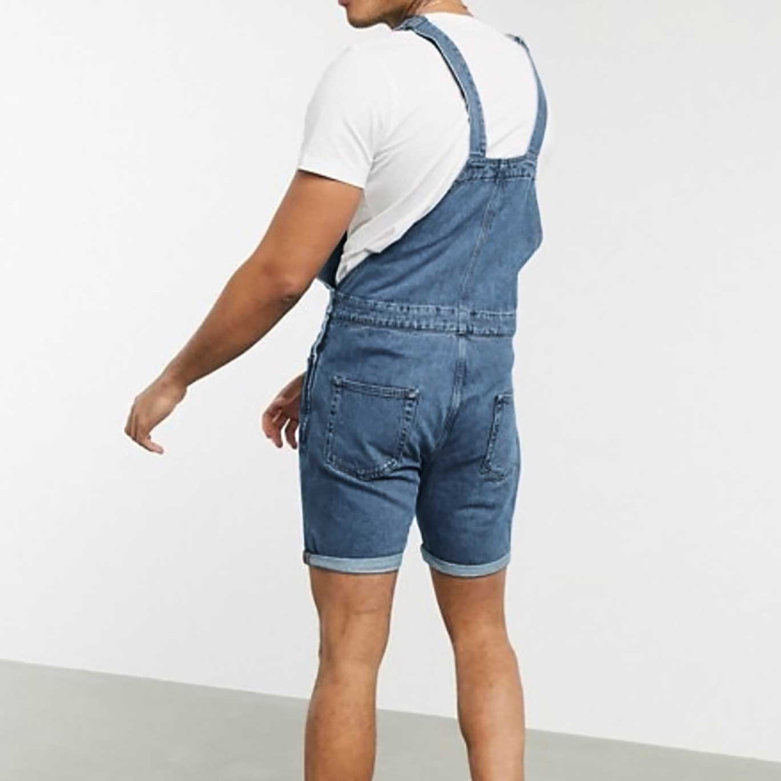 Shorts in denim in stile workwear - Abbigliamento 1ABJ7E