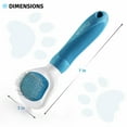 thumbnail image 4 of Poodle Pet Slicker Brush for Dogs, Cats, Rabbits - Dog Slicker Brush for Matted/Loose Hair, Fur, Knot - Doodle Brush for Dogs Short Hair & Long Hair - Dog Brush for Goldendoodle Grooming (Blue), 4 of 9