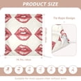 thumbnail image 2 of Decorative Chair Back Cover One Size x6 Chair Cover Dining Chair Slipcovers Chair Back Decoration Festival Chair Decoration Red Lips, 2 of 6