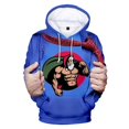 thumbnail image 3 of Sudadera con capucha de Papá Noel para hombre, divertida, con estampado 3D, fea, navideña, de manga larga, informal, para vacaciones, 3 of 5