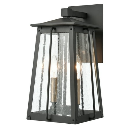 

Kirkdale 15 High 2-Light Outdoor Sconce - Matte Black