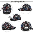 thumbnail image 3 of Rhuody Hat Men And Women Regular Youth Retro Letters Colorful High Street Cap Baseball Cap Trend Accessories Dark Blue, 3 of 6
