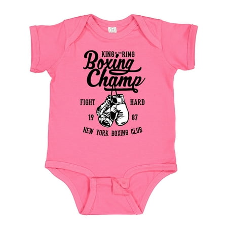 

Inktastic Boxing Champ Fight Hard Gift Baby Boy or Baby Girl Bodysuit