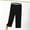 Black, variant on Vivianyo HD Women's Capri Pants Clearance Women's Casual Fashion Solid Color Three-quarter Shorts Thin Loose Large Size Home Pants For Sports And Can Be Worn Outside