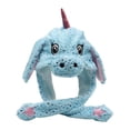 thumbnail image 4 of HAIJIE 1PC Funny Plush Animal Hat Ear Moving Jumping Hats Cute Cap Unisex Gift for girls boys Adults Party Halloween Christmas (Blue), 4 of 4
