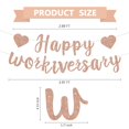 thumbnail image 3 of Banner RICHHHA de brillo rosa dorado para feliz aniversario laboral, 3 of 6