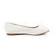 thumbnail image 5 of Flats Ballerinas Blancas Sole-Simple para Mujer DREAM PAIRS Talla 11, 5 of 7