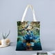thumbnail image 2 of Rio Bolso de tela con estampado de lienzo para mujer, bolsa de compras reutilizable y estética, con cremallera interior, regalo para mujer, 35 × 40 cm., 2 of 6