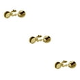 thumbnail image 2 of Transemion Round Men Cufflinks Cuff Button Covers 2 Suit Gift Business Pieces Men Gold 15mm Diameter 3Set, 2 of 6