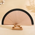 thumbnail image 7 of Vjnyvs Hand Held Folding Fan for Women,Vintage Bamboo Silk Fans, Elegant Foldable Fans for Dance, Music Festival, Wedding, Church, 7 of 7