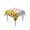 Gray, variant on Sunflower Suqare Tablecloth - 54 x 54 Inch, Yellow Summer Botanical Farmhouse Floral Wooden Waterproof & StainResistant Tablecloth, Washable Oil-proof Table Cover for Dining/Party/Wedding/Buffet