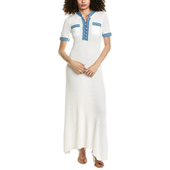 Colette Rose womens  Maxi Dress, s, White