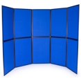 thumbnail image 1 of Displays2go 10-Panel Trade Show Display with  Aluminum Frame, Easy Setup, Carrying Bags Included, Double-Sided -  and Gray Hook & Loop-Receptive Fabric, 1 of 1