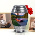 thumbnail image 4 of JAGASY Red Car Urn for Ashes for Women - 3 Inch Mountain Keepsakes for Ashes - Large Lavender Urn for Human Remains 10 Inch - Forest Green Urns for Male & Female - (1 Large & 4 Tiny), 4 of 5