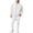 White, variant on Delconic Mens Zip Up Fleece Hoodie and Jogger Sweatpants Set Long Sleeve Drawstring Hood Ribbed Cuffs Casual Tracksuit Black L