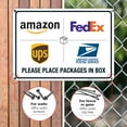 Package Delivery Sign, Delivery Instructions FedEx Amazon Ups USPS Sign ...