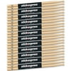 Stick Express SE5BW 12 American Hickory 5B Drumsticks with Wood Tip, 12 Pairs