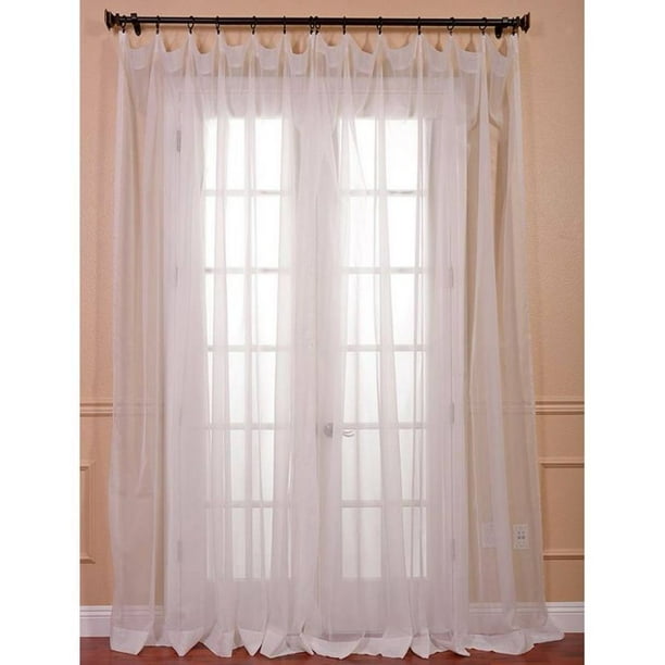 Exclusive Fabrics & Furnishing Signature Double Wide Layered Sheer ...