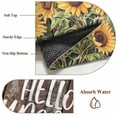 thumbnail image 5 of Vintage Sunflower Large Area Rugs 5x8 ft Hello Summer Floral Wood Grain Washable Rug Non Slip Indoor Carpet Absorbent Floor Mat for Living Room Bedroom Dining Room, 5 of 9