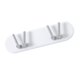 thumbnail image 3 of Worallymy Soporte para cepillos de dientes gancho para baño estante de almacenamiento montado en la pared soporte para cepillos colgantes 2 ganchos color blanco Worallymy JD735815567, 3 of 7