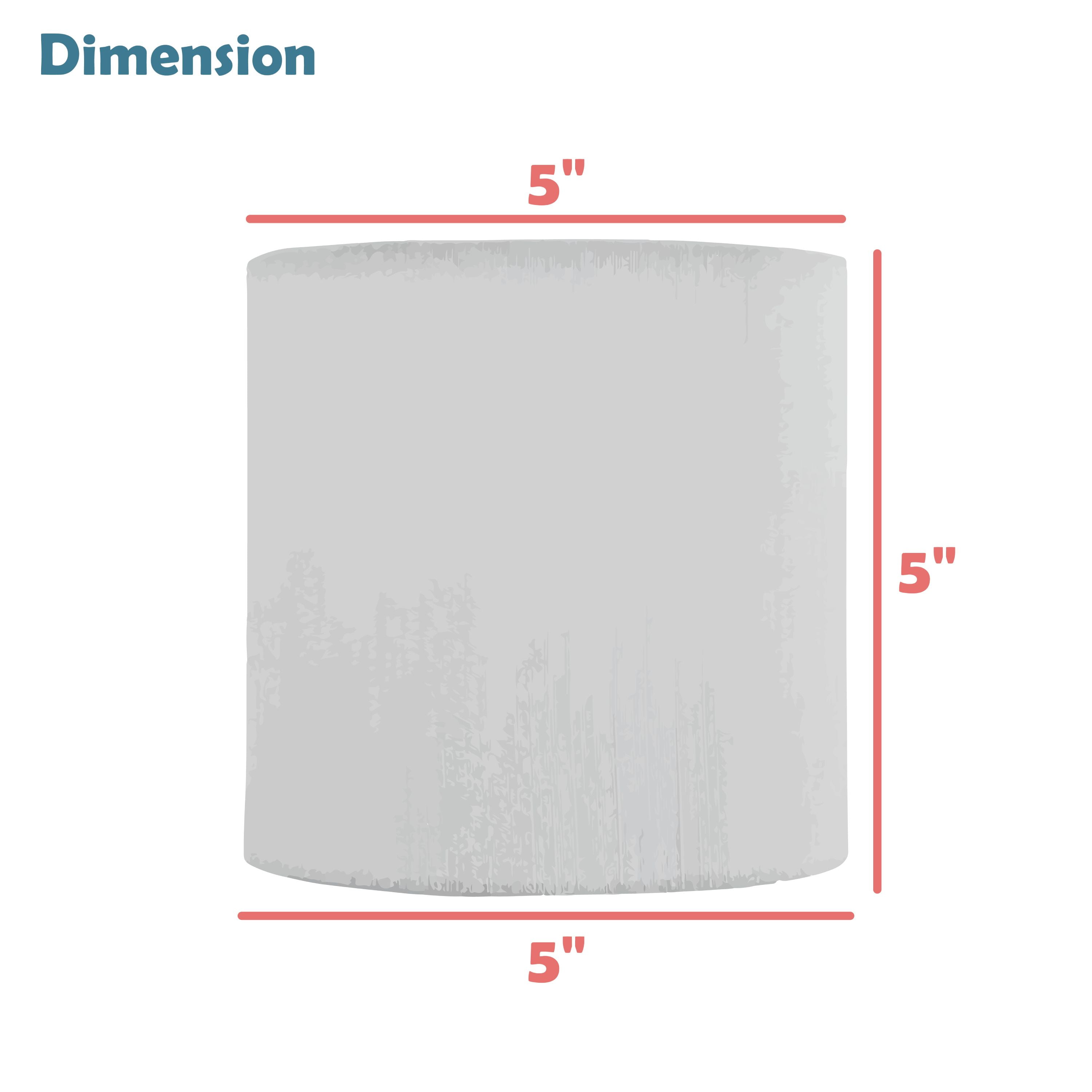 Aspen Creative 31192 Transitional Drum (Cylinder) Shaped Clip-On Construction Lamp Shade in Eggshell, 5" wide (5" x 5" x 5")