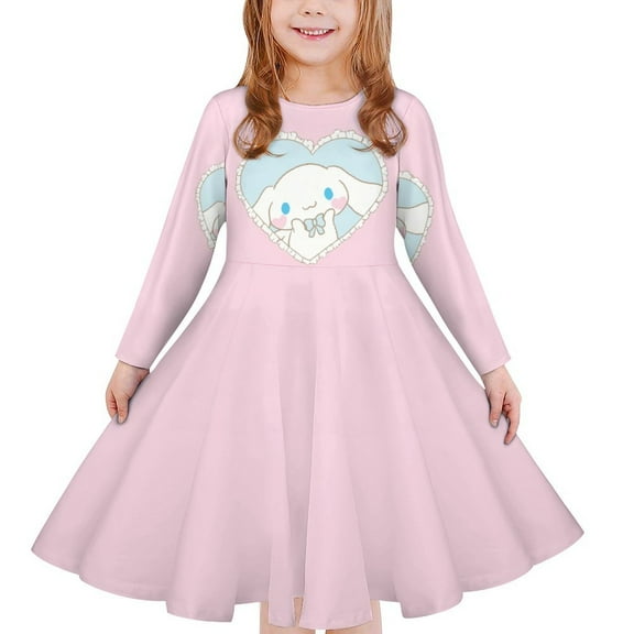 Cinnamoroll Girls long sleeve cartoon autumn and winter dress XS