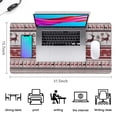 thumbnail image 5 of Long Mouse Pads for Desk,Red Christmas Deer and Snowflake Pattern Desk Mats on Top Of Desks, Desk Mouse Pad Extra Large with 3mm Non-Slip Base and Stitched Edge for Gaming,Office,Work,Home 31.5x15.7in, 5 of 5