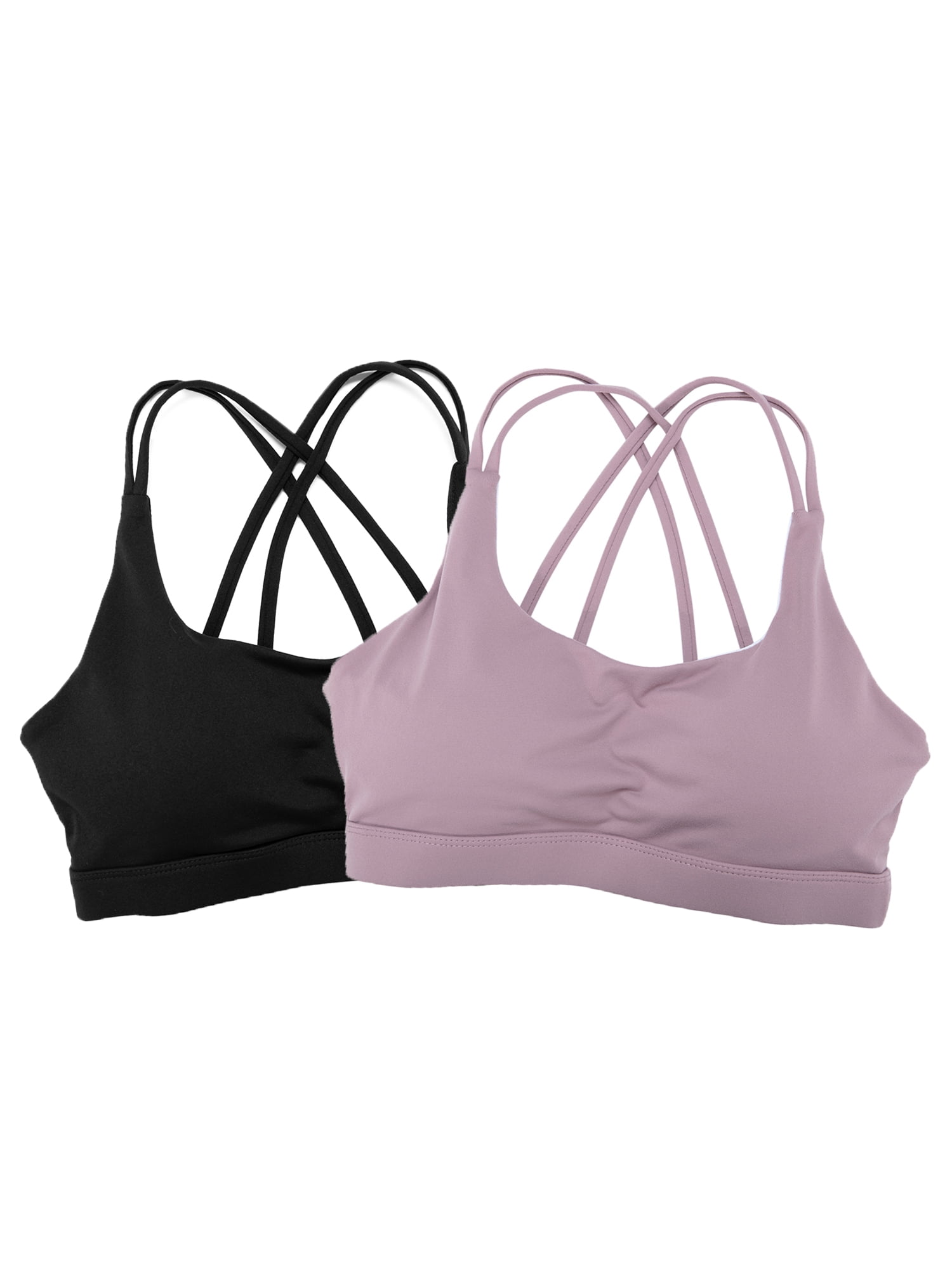 DODOING DODOING Women's Racerback Sports Bra Cross Back Strappy