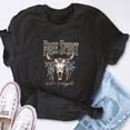 thumbnail image 4 of EcoLoom Cow Skull Free Spirit Short Sleeve Unisex T Shirt, 4 of 6