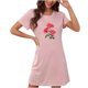 thumbnail image 1 of Camisón corto de talla grande para mujer, camisón de manga corta con estampado de pecho a la moda, camisón para mujer, 1 of 2