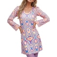 thumbnail image 2 of Women's Halloween Disco Dress 70'S Dance Costume Outfit with Headband Flower Color, 2 of 7
