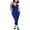 Blue, variant on HXWCHs Jumpsuits for Women, Women's V Neck Sleeveless Solid Camisole Jumpsuit Casual Romper with Pockets Comfortable Jogger Style Wear XXXXXL Black