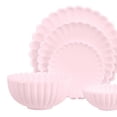 thumbnail image 3 of Accesorios de cocina en miniatura 1:6 Juego de tazas y Vajilla para decoración de juegos de simulación Comedor Rosado Yotijar plato de cocina de casa de muñecas, 3 of 8