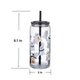 thumbnail image 6 of Way to Celebrate Halloween Mixed Ghost Glass Can Sipper Tumbler, 20 oz, 6 of 6