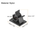 thumbnail image 2 of Adjustable Cable Clips, 20 Pack 8-10mm Self-Adhesive Cable Clamp Wire Clamps, Black, 2 of 5