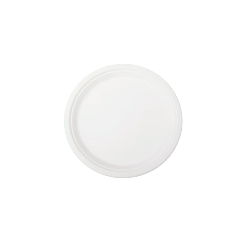 50 Pack Premium Foam Plastic Plates 6 inch Party White Soak Proof Heavy Duty 6