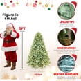 thumbnail image 4 of Makeatree 5FT Prelit Blue Spruce Artificial Christmas Tree w/ 300 LED Lights,1194 PE&PVC Branch Tips, 4 of 9