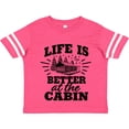 thumbnail image 3 of Inktastic Life is Better at the Cabin with Trees and Moon Boys or Girls Toddler T-Shirt, 3 of 5