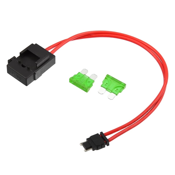 32V Bajo Perfil para Mini Fusible Adaptador Kit con 2uds 30A Cuchilla Estilo Fusible