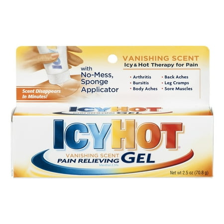 icy hot gel icy hot pain relieving gel vanishing scent 2 5 oz icy hot gel icy hot pain relieving gel vanishing scent 2 5 oz