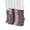 thumbnail image 4 of MUK LUKS Women's Mid-Calf Tall Boot Socks, 6-Pack, Fits Shoe Sizes 6-11, 4 of 5