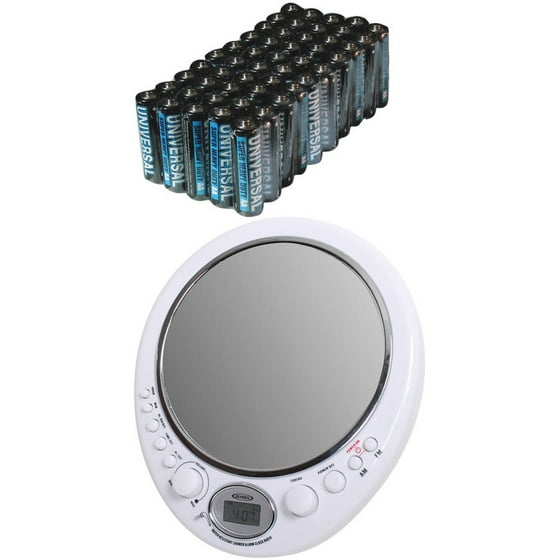 Jensen Jwm 150 Am Fm Alarm Clock Shower Radio With Mirror Includes Jensen Jwm 150 Am Fm Alarm Clock Shower Radio With Mirror Includes 50 Aa Batteries Com