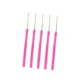 thumbnail image 1 of facefd 5 Pieces Pulling Hook Needle Tools for Micro Ring Hair Extension Tools Hair Extensions Rose Red, 1 of 8